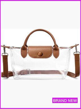 Clear Stadium Approved Crossbody Purse Handbag for Concerts Events Adjustable